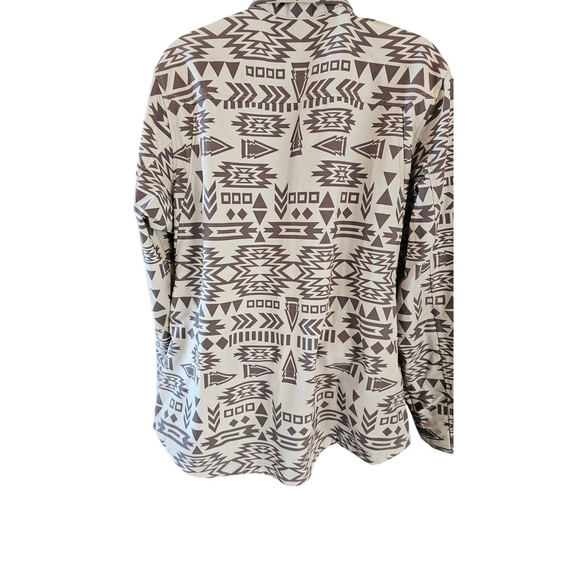 Ariat XXL women's Aztec spell out rodeo zip up jacket western wind protect # - Picture 2 of 10